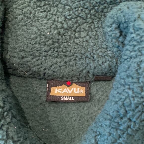 KAVU Forest Green Sherpa Jacket Small - Picture 4 of 8